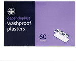 Dependaplast Washproof Plasters - Flexible PU Plastic Film, Secure Adhesive, Breathable, Waterproof - Assorted Box of 60 Dependaplast Washproof Plasters - Flexible PU Plastic Film, Secure Adhesive, Breathable, Waterproof - Assorted Box of 60
