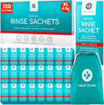 Medi Grade Saline Nasal Rinse Salt Sachets for Nasal Irrigation, 130 Sachets x 4.5g - All Natural, Isotonic, pH Balanced Nose Cleaner Nasal Wash Sachets for Clear Nasal Passages and Improved Breathing Medi Grade Saline Nasal Rinse Salt Sachets for Nasal Irrigation, 130 Sachets x 4.5g - All Natural, Isotonic, pH Balanced Nose Cleaner Nasal Wash Sachets for Clear Nasal Passages and Improved Breathing