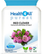 Health4All Red Clover 4500mg 120 Capsules 4 Months Supply, High Strength Extract 24mg Isoflavones Each Capsule, Menopause Support & Hormone Balance Vegan Supplement | Made in UK Health4All Red Clover 4500mg 120 Capsules 4 Months Supply, High Strength Extract 24mg Isoflavones Each Capsule, Menopause Support & Hormone Balance Vegan Supplement | Made in UK