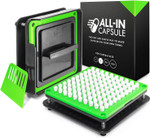 ALL-IN Capsule Filling Machine for Size 0 - Make Your Own Capsules Now Easier and Faster - Use with Empty Gelatin or Vegetarian Caps - Clear Illustrated Instructions with Video ALL-IN Capsule Filling Machine for Size 0 - Make Your Own Capsules Now Easier and Faster - Use with Empty Gelatin or Vegetarian Caps - Clear Illustrated Instructions with Video