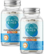 Health & Her Perimenopause Mind+ Supplements for Women - with Red Clover, Ashwagandha, Gingko Biloba - 2 Month Supply, 60 Capsules - Vegan & Gluten Free Health & Her Perimenopause Mind+ Supplements for Women - with Red Clover, Ashwagandha, Gingko Biloba - 2 Month Supply, 60 Capsules - Vegan & Gluten Free