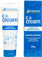 Grahams Natural C+ Eczema Cream - Clinically Proven Eczema Cream for Dry Skin, Inflammation, Dermatitis & Itchy Skin Relief for Adults - with Manuka Honey | Hypoallergenic & Steroid-Free (240g) Grahams Natural C+ Eczema Cream - Clinically Proven Eczema Cream for Dry Skin, Inflammation, Dermatitis & Itchy Skin Relief for Adults - with Manuka Honey | Hypoallergenic & Steroid-Free (240g)