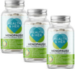 Health & Her Menopause Supplements for Women - Multi-Nutrient Wellbeing Support - Wellbeing for Menopause - 3 Month Supply, 180 Capsules - Vegan Health & Her Menopause Supplements for Women - Multi-Nutrient Wellbeing Support - Wellbeing for Menopause - 3 Month Supply, 180 Capsules - Vegan