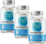 Health & Her Perimenopause Supplements for Women - Wellbeing Support for The Early Stage of Menopause - 3 Month Supply, 180 Capsules - Vegan & Gluten Free Health & Her Perimenopause Supplements for Women - Wellbeing Support for The Early Stage of Menopause - 3 Month Supply, 180 Capsules - Vegan & Gluten Free