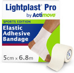 Lightplast Pro by Actimove Sports Edition EAB Tape with Light to Medium Support for Joints, 5 cm x 6.8 m, White, 1 Roll Lightplast Pro by Actimove Sports Edition EAB Tape with Light to Medium Support for Joints, 5 cm x 6.8 m, White, 1 Roll