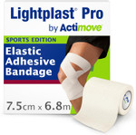 Lightplast Pro by Actimove Sports Edition EAB Tape with Light to Medium Support for Joints, 7.5 cm x 6.8 m, White, 1 Roll Lightplast Pro by Actimove Sports Edition EAB Tape with Light to Medium Support for Joints, 7.5 cm x 6.8 m, White, 1 Roll