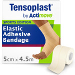 Tensoplast by Actimove Sports Edition EAB Tape for Firm Compression, with Medium Support for Joints, 5 cm x 4.5 m, Cream, 1 Roll Tensoplast by Actimove Sports Edition EAB Tape for Firm Compression, with Medium Support for Joints, 5 cm x 4.5 m, Cream, 1 Roll