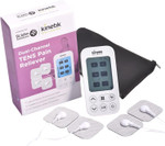 Kinetik Wellbeing Dual-Channel TENS Machine for Pain Relief - Muscle Stimulator Machine for Men, Women, 15 Intensities, 24 Modes - Safe for Pregnancy & Sciatica - in Association with St John Ambulance Kinetik Wellbeing Dual-Channel TENS Machine for Pain Relief - Muscle Stimulator Machine for Men, Women, 15 Intensities, 24 Modes - Safe for Pregnancy & Sciatica - in Association with St John Ambulance