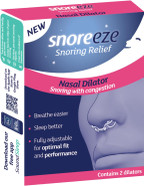 Snoreeze Anti-Snoring Nasal Strips - Snoring Aids for Men and Women to Improve Airflow - Nose Strips to Reduce Snoring with Nasal Congestion - Use with Mobile App - Large, Pack of 20 Snoreeze Anti-Snoring Nasal Strips - Snoring Aids for Men and Women to Improve Airflow - Nose Strips to Reduce Snoring with Nasal Congestion - Use with Mobile App - Large, Pack of 20