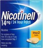 Nicotinell Nicotine Patch, Quit Smoking Aid Step 2, 24 Hour Patch, 14 mg, Pack of 7