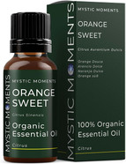 Mystic Moments | Organic Orange Sweet Essential Oil 10ml - Pure & Natural oil for Diffusers, Aromatherapy & Massage Blends Vegan GMO Free Mystic Moments | Organic Orange Sweet Essential Oil 10ml - Pure & Natural oil for Diffusers, Aromatherapy & Massage Blends Vegan GMO Free