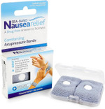 Sea-Band Travel & Motion Sickness and Nausea Relief Acupressure Wristband- XL Adult (Grey)
