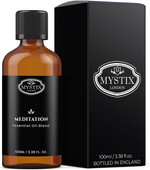 Mystic Moments | Meditation Essential Oil Blend 100ml | Orange | Patchouli | Frankincense | Clary Sage | Thyme | Ylang Ylang | Aromatherapy Oil | for Diffusers & Massage | Vegan, GMO Free Mystic Moments | Meditation Essential Oil Blend 100ml | Orange | Patchouli | Frankincense | Clary Sage | Thyme | Ylang Ylang | Aromatherapy Oil | for Diffusers & Massage | Vegan, GMO Free
