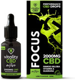 Vitality CBD Active Focus Drops with Ginkgo Biloba, Vitamin A, Guarana, 2000mg of CBD, 30ml, Lime Flavour, NO THC Vitality CBD Active Focus Drops with Ginkgo Biloba, Vitamin A, Guarana, 2000mg of CBD, 30ml, Lime Flavour, NO THC