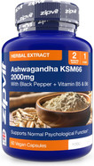 Zipvit Ashwagandha 3000mg Root Extract, High Strength Herbal Supplement, 120 Vegan Tablets for Popular for Stress Relief, 2 Month Supply Zipvit Ashwagandha 3000mg Root Extract, High Strength Herbal Supplement, 120 Vegan Tablets for Popular for Stress Relief, 2 Month Supply
