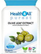 Health4All Olive Leaf Extract - 100mg Oleuropein Per Capsule | 20% Standardised 10:1 Extract from Wild European Leaves | 90 Vegan Capsules - 3 Month Supply | No Additives | Immune & Heart Support Health4All Olive Leaf Extract - 100mg Oleuropein Per Capsule | 20% Standardised 10:1 Extract from Wild European Leaves | 90 Vegan Capsules - 3 Month Supply | No Additives | Immune & Heart Support