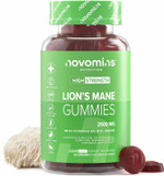 Lions Mane Supplement Gummies - Added Vitamin B6, B12 for Mental Performance - High-Strength Alternative to Lions Mane Powder - Lion's Mane Mushroom Gummies - Lions Mane Gummies for Adults - Novomins