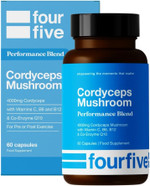fourfive Cordyceps Mushroom Supplement (4000mg) Performance Blend with CoQ10 and Vitamins C, B6 and B12, Support Physical Performance, Energy & Recovery - 60 Capsules fourfive Cordyceps Mushroom Supplement (4000mg) Performance Blend with CoQ10 and Vitamins C, B6 and B12, Support Physical Performance, Energy & Recovery - 60 Capsules