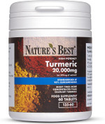 Turmeric Tablets 20,000mg (as 500mg of Extract) | High Strength 95% Curcumins | 60 Vegan Tablets; 2 month's Supply | UK Made | One of The UKs Strongest and purest Turmeric Tablets Turmeric Tablets 20,000mg (as 500mg of Extract) | High Strength 95% Curcumins | 60 Vegan Tablets; 2 month's Supply | UK Made | One of The UKs Strongest and purest Turmeric Tablets