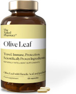 The Naked Pharmacy | Olive Leaf Supplements | for Immune System | Heart Health | with Elenolic Acid & Prebiotic | No Additives | Vegan | 60 Capsules