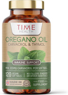 Oregano Oil - 120 Softgels - Vegan & Carrageenan-Free - 125mg Carvacrol per Softgel - Contains Thymol - UK Made - Zero Additives (120 Softgel Bottle)