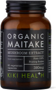 KIKI Health - Organic Maitake, Full-Spectrum Mushroom Extract - Standardised to 50% Polysaccharides - Made from 100% Fruiting Bodies - Natural Extract - 60 Veg Capsules KIKI Health - Organic Maitake, Full-Spectrum Mushroom Extract - Standardised to 50% Polysaccharides - Made from 100% Fruiting Bodies - Natural Extract - 60 Veg Capsules