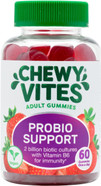 Chewy Vites Adult Probio Support, 60 Probiotics Gummies, 2 Billion Biotic Cultures, Vitamins B3, B5 and B6 for Immunity, 2 Months Supply, Vegan, Real Fruit Juice, Red Berries Flavour Chewy Vites Adult Probio Support, 60 Probiotics Gummies, 2 Billion Biotic Cultures, Vitamins B3, B5 and B6 for Immunity, 2 Months Supply, Vegan, Real Fruit Juice, Red Berries Flavour