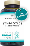 Probiotics and Prebiotics for Adults, Bio Culture Complex 40 Billion CFU Probiotics Bacteria Multi Strain and Inulin. Irritable Bowel Syndrome IBS, Intestinal Flora 90 Capsules N2 Natural Nutrition Probiotics and Prebiotics for Adults, Bio Culture Complex 40 Billion CFU Probiotics Bacteria Multi Strain and Inulin. Irritable Bowel Syndrome IBS, Intestinal Flora 90 Capsules N2 Natural Nutrition