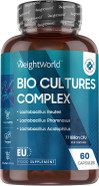 Bio Cultures Complex Probiotics and Prebiotics - 77 Billion CFU - 20 Live Cultures - 60 Capsules - Strains Like Lactobacillus Acidophilus & Casei - Prebiotic and Probiotic Supplements for Women & Men Bio Cultures Complex Probiotics and Prebiotics - 77 Billion CFU - 20 Live Cultures - 60 Capsules - Strains Like Lactobacillus Acidophilus & Casei - Prebiotic and Probiotic Supplements for Women & Men