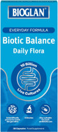 Bioglan Biotic Balance Daily Flora CFU 10 Billion Live Cultures 6 Live Strains - 30 Capsules (Pack of 2) Bioglan Biotic Balance Daily Flora CFU 10 Billion Live Cultures 6 Live Strains - 30 Capsules (Pack of 2)