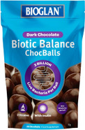 Bioglan Biotic Balance Dark Choc Balls | 3 Billion | CFU | Live Cultures | Inulin | 30 Balls (Pack of 2) Bioglan Biotic Balance Dark Choc Balls | 3 Billion | CFU | Live Cultures | Inulin | 30 Balls (Pack of 2)