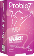Probio7 Advanced | 9 Live Strains | with 10 Billion CFU, Saccharomyces Boulardii + 2 Types of Fibre | Gut Health Supplements, Probiotics for Gut Health - 120 Vegan Capsules (4 Months Supply)