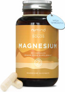 Nu Mind Natural Super Strength Magnesium Glycinate 1250mg - 250mg Pure Elemental Magnesium Supplement | Vegan Tablets | Bioavailability | 60 Capsules