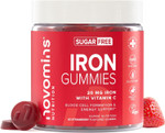 20mg Iron Gummies with 24mg Vitamin C - 1 Month Supply - Sugar Free - Immune System & Energy Booster - Alternative to High Strength Tablets - Iron Supplements for Women & Men - Novomins 20mg Iron Gummies with 24mg Vitamin C - 1 Month Supply - Sugar Free - Immune System & Energy Booster - Alternative to High Strength Tablets - Iron Supplements for Women & Men - Novomins