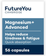 FutureYou Magnesium+ Advanced (56 Capsules). Magnesium Glycinate with B Vitamins for Energy & Bone Health. High Strength Magnesium Supplements for Women & Men - Genuine FutureYou Cambridge Supplements