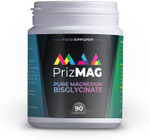 PrizMAG by ITL Health Vegan Magnesium Bisglycinate Capsules - 90ct - Digestive Health & Sleep Support Formula | High Absorption | No Fillers or Stearates | Magnesium Oxide Free (90 Caps) PrizMAG by ITL Health Vegan Magnesium Bisglycinate Capsules - 90ct - Digestive Health & Sleep Support Formula | High Absorption | No Fillers or Stearates | Magnesium Oxide Free (90 Caps)