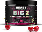 Beast | Big Z Supplement Powder with Advanced Levagen+, Affon, Zinc, Magnesium for Sleep and Joint Health | Night Drink | Sour Cherry | 30 Servings Beast | Big Z Supplement Powder with Advanced Levagen+, Affon, Zinc, Magnesium for Sleep and Joint Health | Night Drink | Sour Cherry | 30 Servings