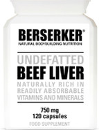 Berserker Desiccated Beef Liver Supplement 750mg per Capsule 500 Capsules, Un-defatted to Provide Full Absorption of Naturally Occurring Vitamins and Minerals Found in Beef Liver | Made in The UK Berserker Desiccated Beef Liver Supplement 750mg per Capsule 500 Capsules, Un-defatted to Provide Full Absorption of Naturally Occurring Vitamins and Minerals Found in Beef Liver | Made in The UK
