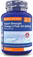 Omega 3 Fish Oil 2000mg, EPA 660mg DHA 440mg per Daily Serving. 120 Capsules (2 Months Supply). Supports Heart, Brain Function and Eye Health. 2 Capsules Per Serving Omega 3 Fish Oil 2000mg, EPA 660mg DHA 440mg per Daily Serving. 120 Capsules (2 Months Supply). Supports Heart, Brain Function and Eye Health. 2 Capsules Per Serving