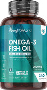 Omega 3 Fish Oil 2000mg - 240 Softgels (4 Months Supply) - 660mg EPA & 440mg DHA - Omega 3 Fatty Acids Supplements - Fish Oil Capsules - Made in The UK - Gluten-Free & Lactose-Free Capsules Omega 3 Fish Oil 2000mg - 240 Softgels (4 Months Supply) - 660mg EPA & 440mg DHA - Omega 3 Fatty Acids Supplements - Fish Oil Capsules - Made in The UK - Gluten-Free & Lactose-Free Capsules