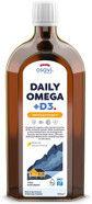 Osavi Daily Omega + D3 500 ml | 1600 mg Omega3 per Serving | Supports Heart Health, Brain Function, Vision, and Immune System | Includes 2000 IU Vitamin D | Natural Lemon Flavour | Made in Norway Osavi Daily Omega + D3 500 ml | 1600 mg Omega3 per Serving | Supports Heart Health, Brain Function, Vision, and Immune System | Includes 2000 IU Vitamin D | Natural Lemon Flavour | Made in Norway