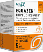 EQUAZEN Triple Strength Capsules | Omega 3 & 6 Supplement | Blend of DHA, EPA & GLA | Supports Brain Function | Suitable from 5 Years Old to Adults | 60 One-a-Day Capsules EQUAZEN Triple Strength Capsules | Omega 3 & 6 Supplement | Blend of DHA, EPA & GLA | Supports Brain Function | Suitable from 5 Years Old to Adults | 60 One-a-Day Capsules