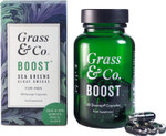 Grass & Co. Prime Sea Greens | Vegan Omega-3 DHA & EPA | Algae-Based Supplement for Womens Health & Wellness | 30 Capsules | Ashwagandha, Ginseng, Zinc & Vitamins B5, B6, D3, K2 Grass & Co. Prime Sea Greens | Vegan Omega-3 DHA & EPA | Algae-Based Supplement for Womens Health & Wellness | 30 Capsules | Ashwagandha, Ginseng, Zinc & Vitamins B5, B6, D3, K2