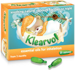 Klearvol Essential Oils Inhalation Capsules | from 3 Months + | Natural Vapours for Day and Night | for Sweet Dreams | Contains Pine Oil, Thyme and Menthol | 20 Capsules | Klearvol Essential Oils Inhalation Capsules | from 3 Months + | Natural Vapours for Day and Night | for Sweet Dreams | Contains Pine Oil, Thyme and Menthol | 20 Capsules |