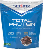 SCI-MX Total Protein - Dual Concentrate & Isolate Powder - Lean Muscle Development - Chocolate No Added Sugar 4.2g BCAAs 900g SCI-MX Total Protein - Dual Concentrate & Isolate Powder - Lean Muscle Development - Chocolate No Added Sugar 4.2g BCAAs 900g