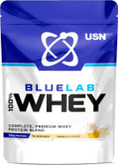 USN Blue Lab Whey Protein Powder, Vanilla Flavour - 476g (14 Servings), Premium Whey Isolate Protein Dietary Supplement, Post Workout Lean Muscle Growth BCAA Amino Acids Powder