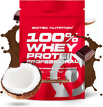 Scitec Nutrition 100% Whey Protein Professional Enhanced with Extra Amino Acids & Digestive Enzymes Gluten-Free Palm Oil Free, 500 g, Chocolate-Coconut Scitec Nutrition 100% Whey Protein Professional Enhanced with Extra Amino Acids & Digestive Enzymes Gluten-Free Palm Oil Free, 500 g, Chocolate-Coconut