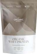 The Organic Protein Co.  Chocolate Organic Whey Protein Powder | Additive Free, Undenatured, Bioactive, UPF Free, Emulsifier Free, Primarily Grass Fed, Vegetarian, Gluten Free  400g