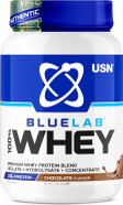 USN Blue Lab Whey Protein Powder: Chocolate - Whey Protein 908g - Post-Workout - Whey Isolate - Muscle Building Powder Supplement With Added BCAAs USN Blue Lab Whey Protein Powder: Chocolate - Whey Protein 908g - Post-Workout - Whey Isolate - Muscle Building Powder Supplement With Added BCAAs