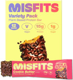 Misfits Vegan Protein Bars - Updated Recipe | Low Sugar & Carb, High Fibre Snacks | Variety Pack of 12 (4 Flavours) Misfits Vegan Protein Bars - Updated Recipe | Low Sugar & Carb, High Fibre Snacks | Variety Pack of 12 (4 Flavours)